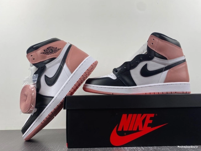 MaikeSneakers Rust Jordan 1 Retro 861428-101 Pink Og Air High Nrg 0727